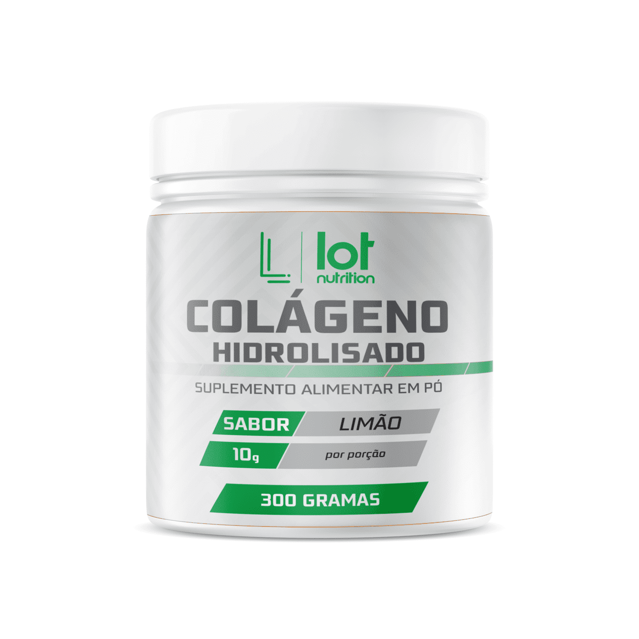 Colágeno hidrolisado 300g Lot Nutrition Sabor Limão