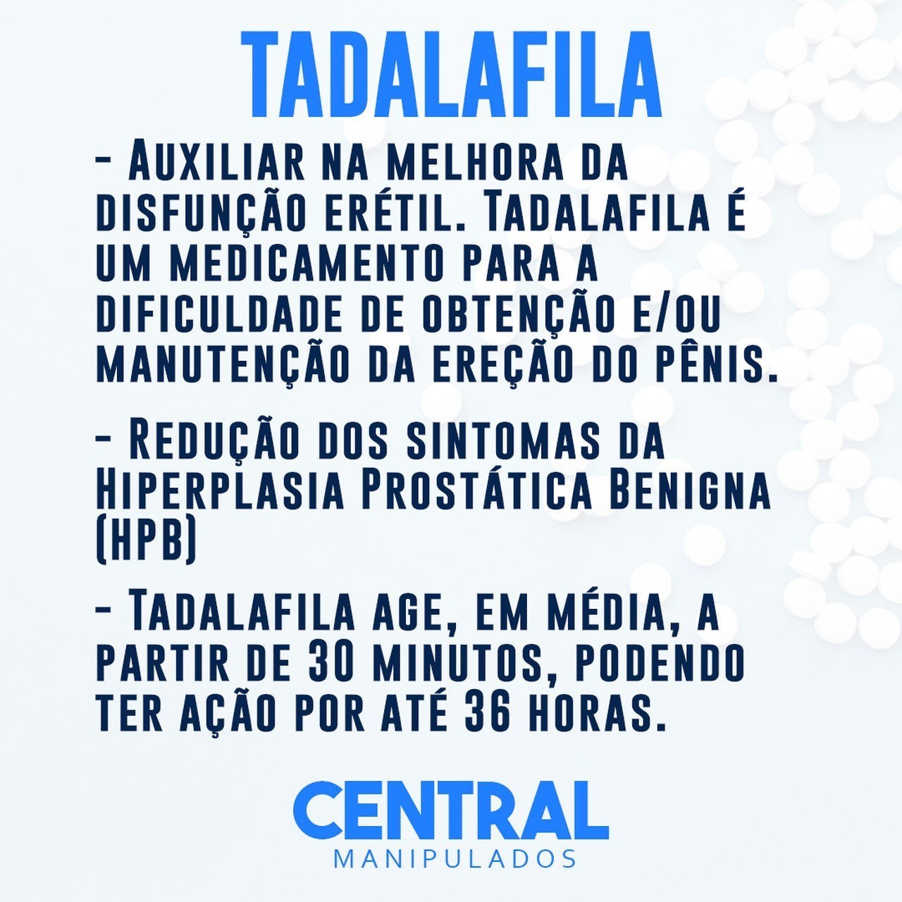 Tadalafila 15mg - 120 cápsulas