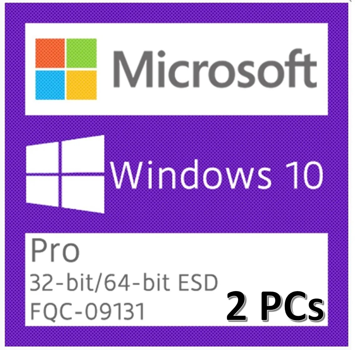 Windows 10 Pro ESD Retail Download para  2 Pcs