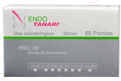 Guta Percha  Calibrada Pro .06 - Tanari  - Dental Paiva