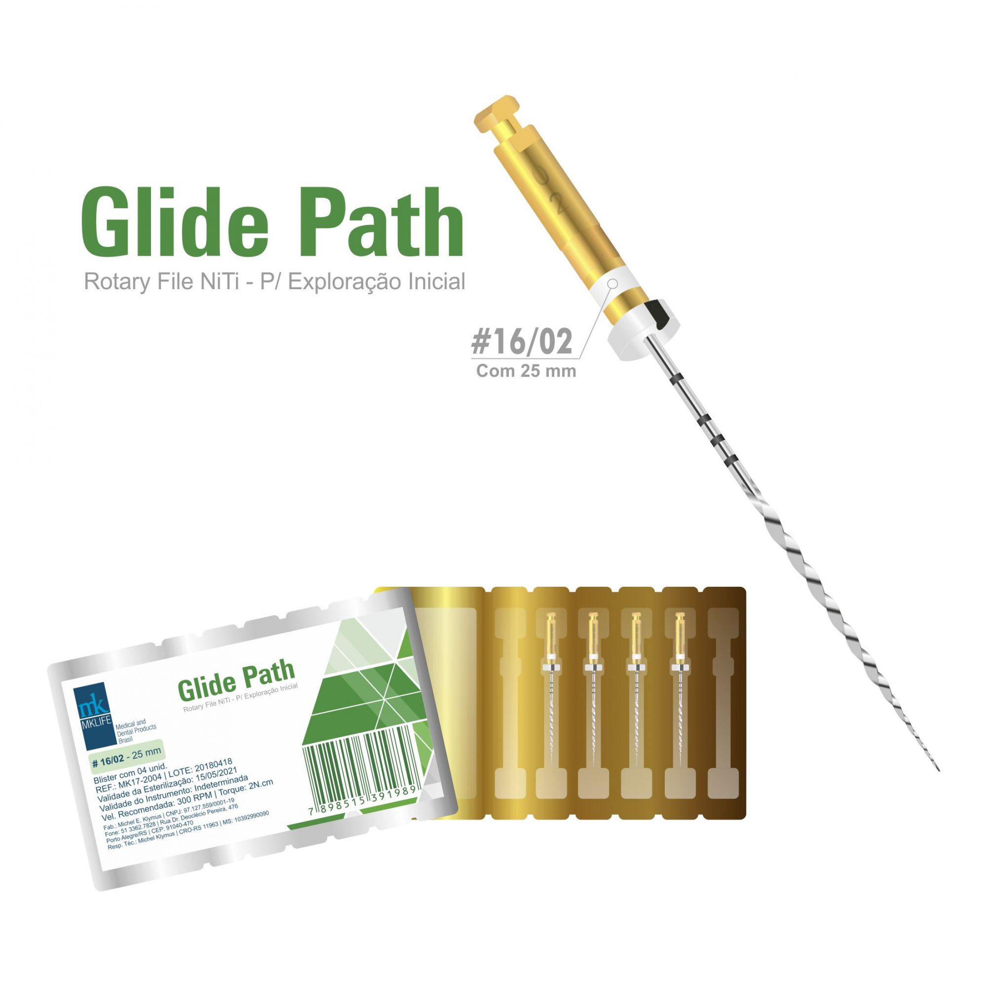 Lima Glide Path (C/4 Unidades) - MkLife  - Dental Paiva