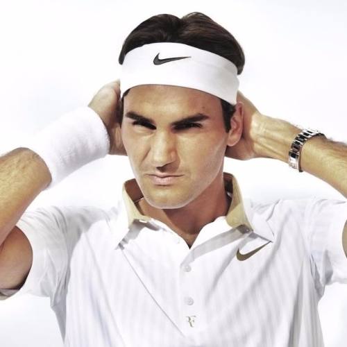 Faixa Bandana Nike Branca Para Tenista, Estilo Roger Federer