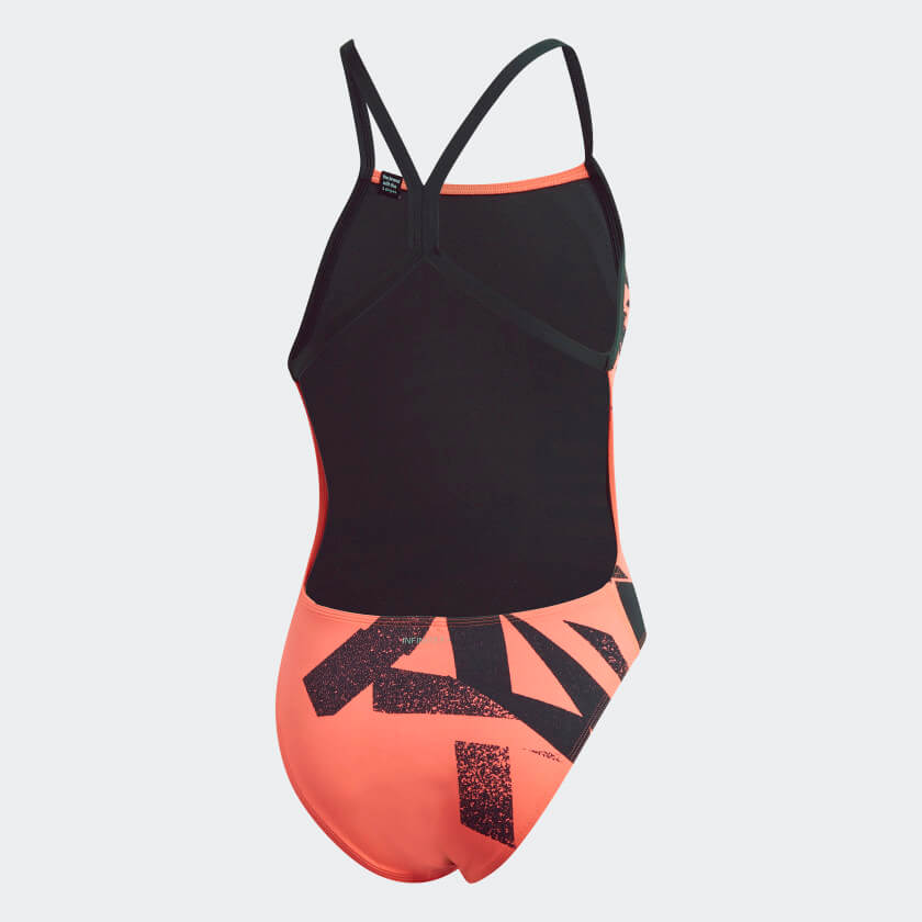 Maiô com forro Adidas natação body sports tipo engana mamãe FT5835