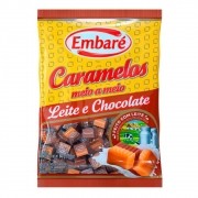 Bala de Caramelo Leite e Chocolate 660g - Embaré