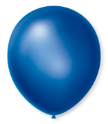 Balão São Roque Cintilante N°7 C/50un Azul