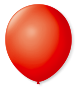 Balão São Roque N°5 Redondo C/50un Vermelho Quente