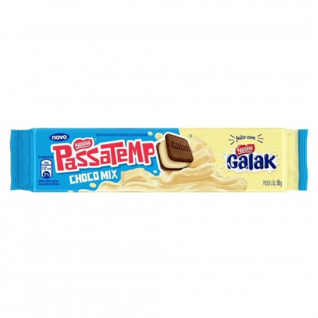 Biscoito Passatempo Recheado Galak 96g - Nestlé