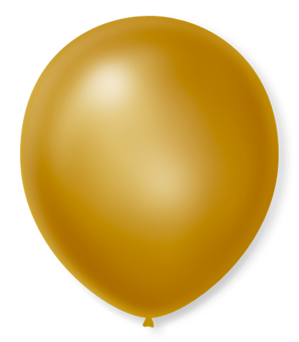 Balão São Roque Cintilante N°5 C/50un Dourada