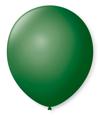 Balão São Roque Redondo N°8 C/50un Verde Folha