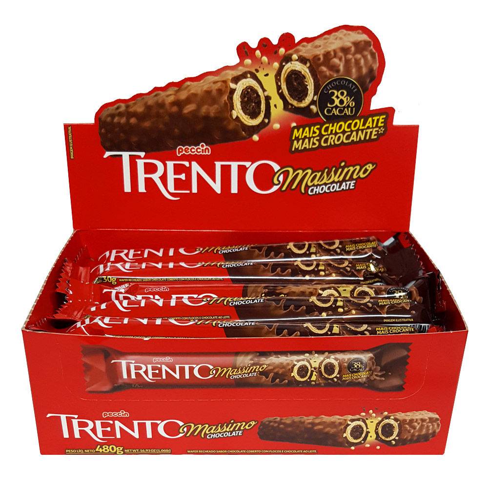 Chocolate Trento Massimo Com Flocos C/16 - Peccin