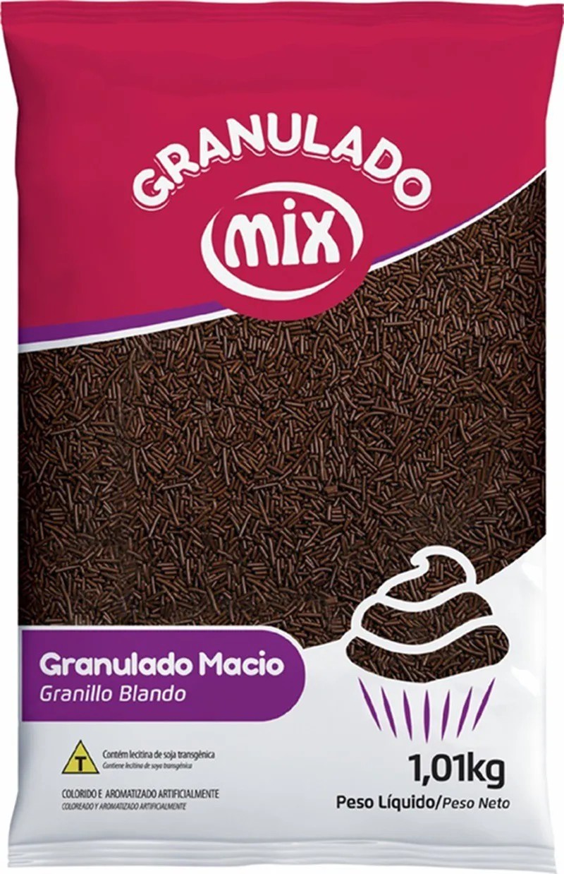 Granulado Macio Chocolate 1,01kg - Mix Brigadeiro