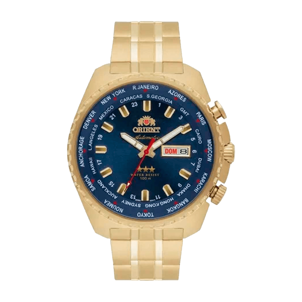 Relógio Orient Masculino Automático Dourado 469GP057F D1KX