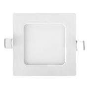 Painel LED Embutir 6W 12X12CM Quadrado Bivolt - Branco Quente 3000K