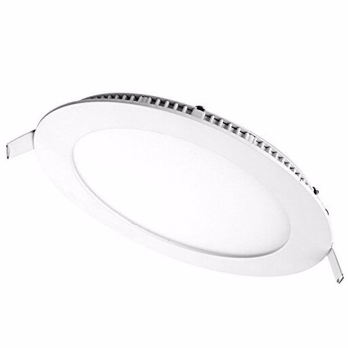 Painel LED Embutir 24W &#8709; 30CM Redondo Bivolt Branco Quente 3000K
