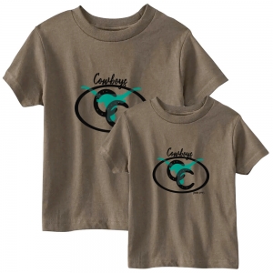 Camiseta Infantil Cowboys Pai e Filho TSCOWINF-SKULL