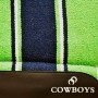 Manta de Lã Cowboys Navajo Verde e Azul Marinho