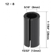 Bucha Adaptador Para Tupia Pinça De 12mm P/ 8mm