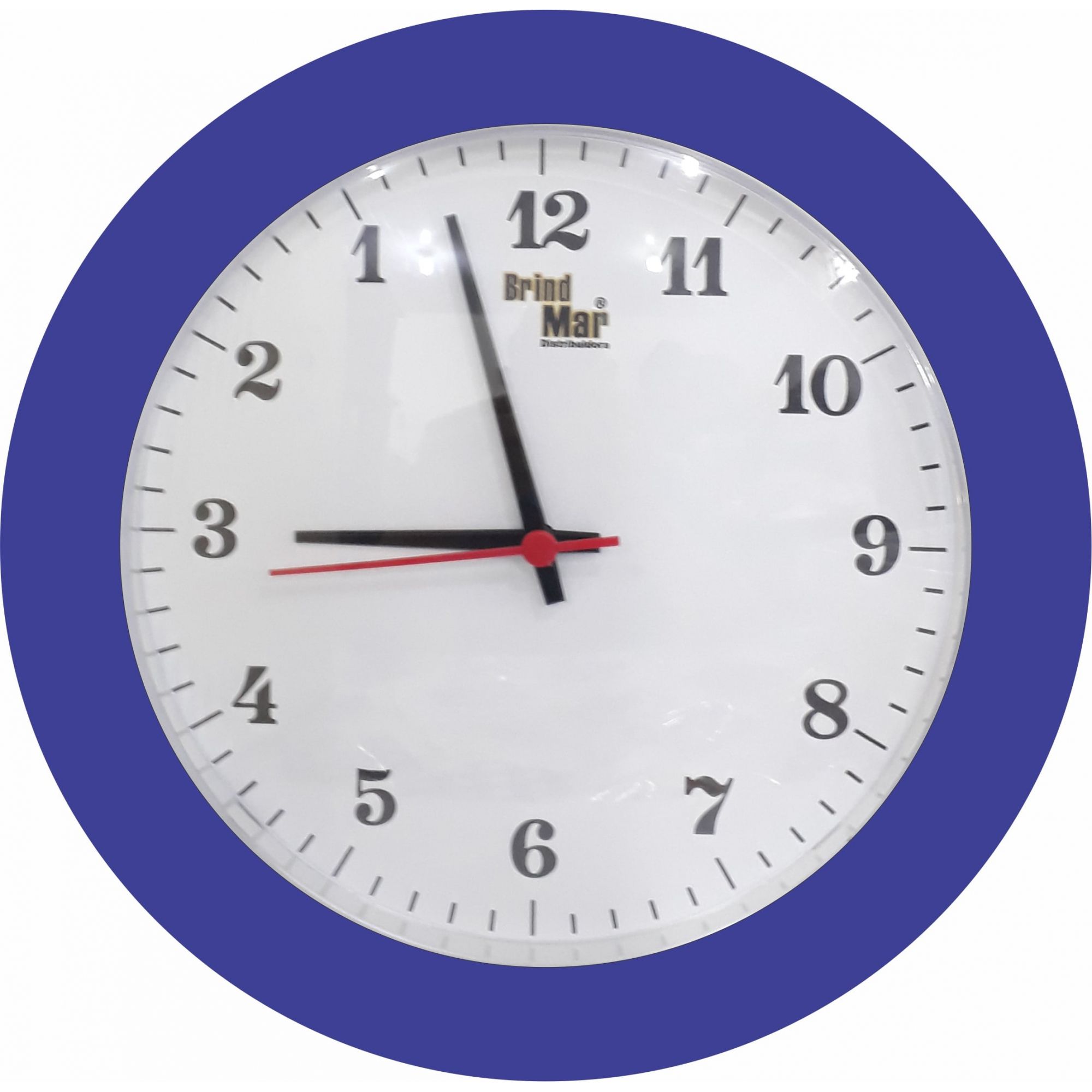 Kit 05 Relógio de Parede Anti-Horário Redondo Personalizado