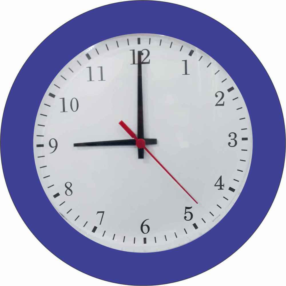 Kit 05 Relógio de Parede Classic 27cm Diversas cores