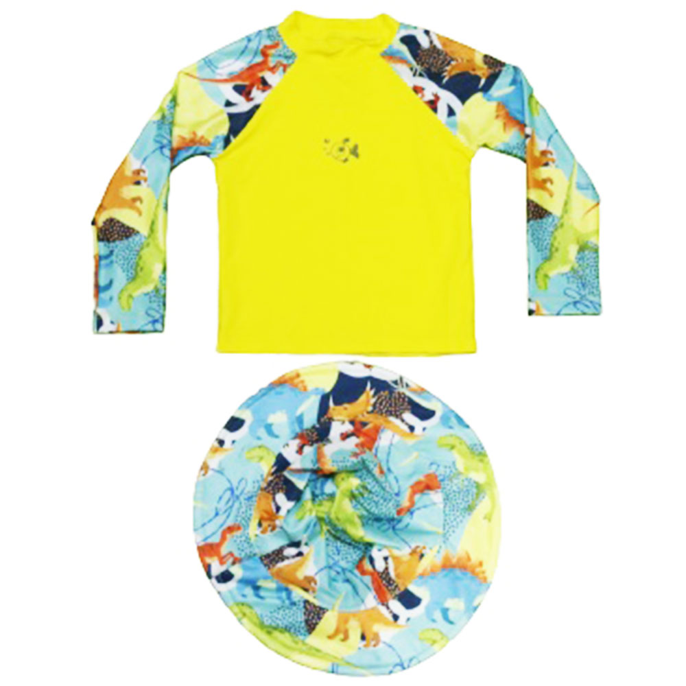Camisa UV & Chapeu Amarelo Colorido 2034 Pirilampo