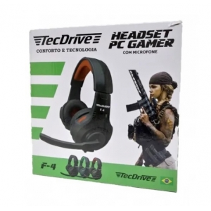 Fone De Ouvido Headset Gamer para pc F4 Tecdrive