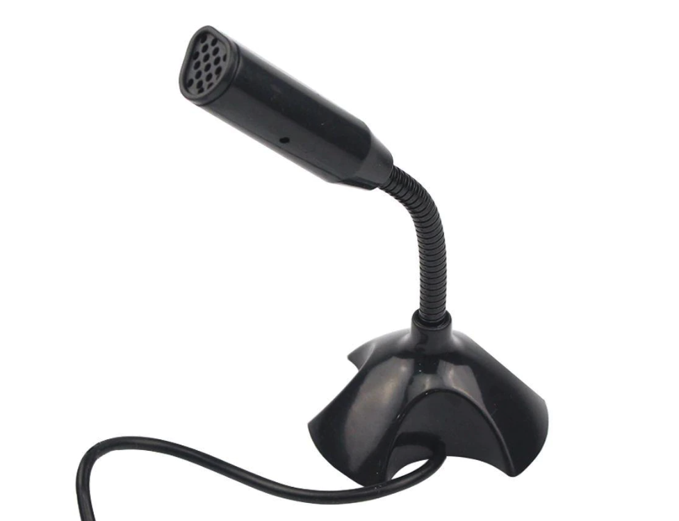 Microfone para Pc Usb Desktop com Suporte Ajustável 360