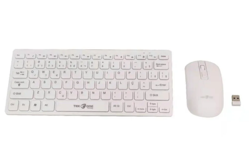 Mini teclado e Mouse Sem fio Portátil 2.4G Tekone PC-600