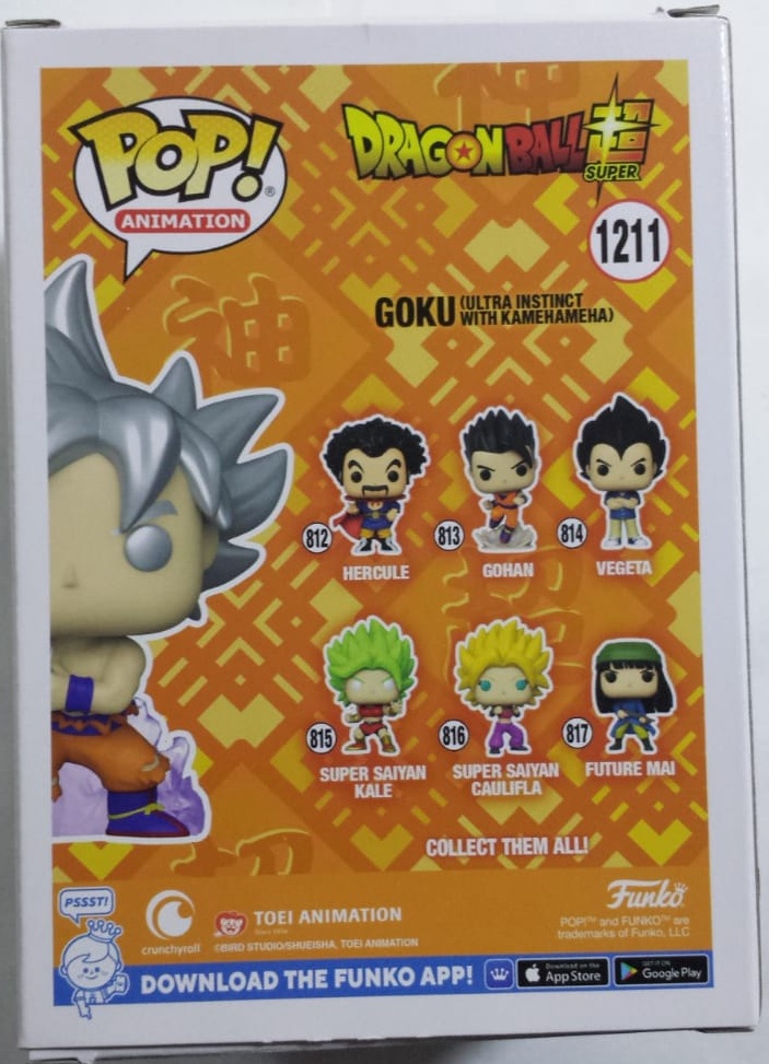 Funko Pop Dragon Ball Super Goku Ultra Instinct 1211