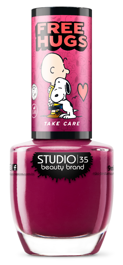 Esmalte Vegano Studio 35 Snoopy Freehugs Coleção Snoopy II 9ml