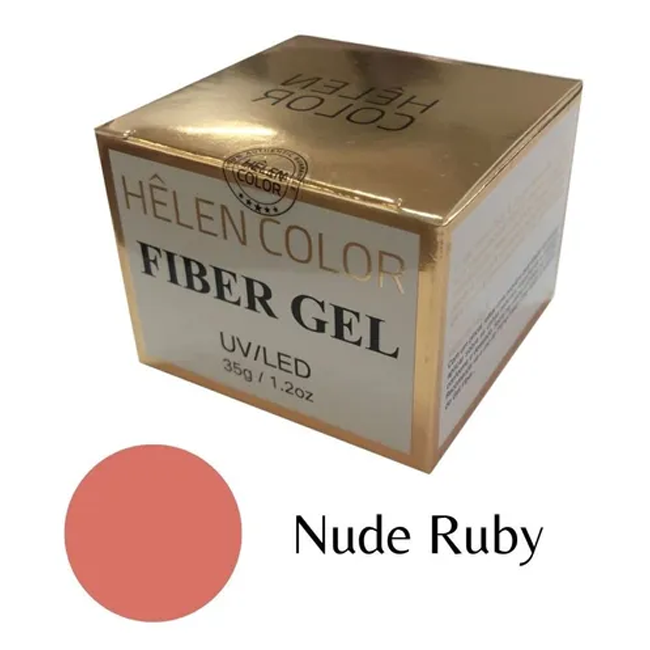 Gel Para Alongamento De Unhas Helen Color Nude Ruby 35g