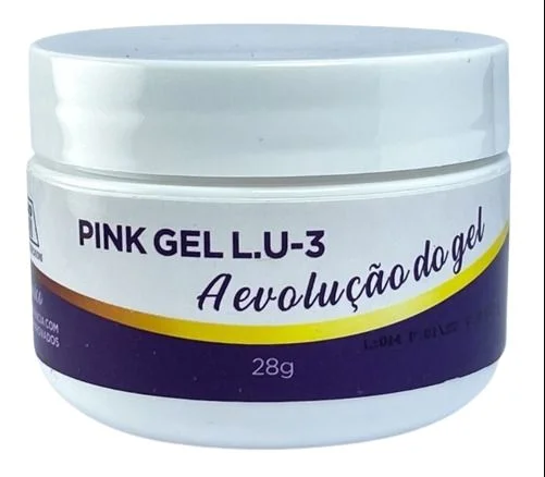 Gel Pink Lu-3 Piu Bella Passo Único 28g