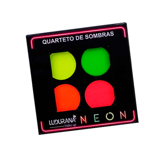 Quarteto de Sombras Matte Neon Ludurana 4g
