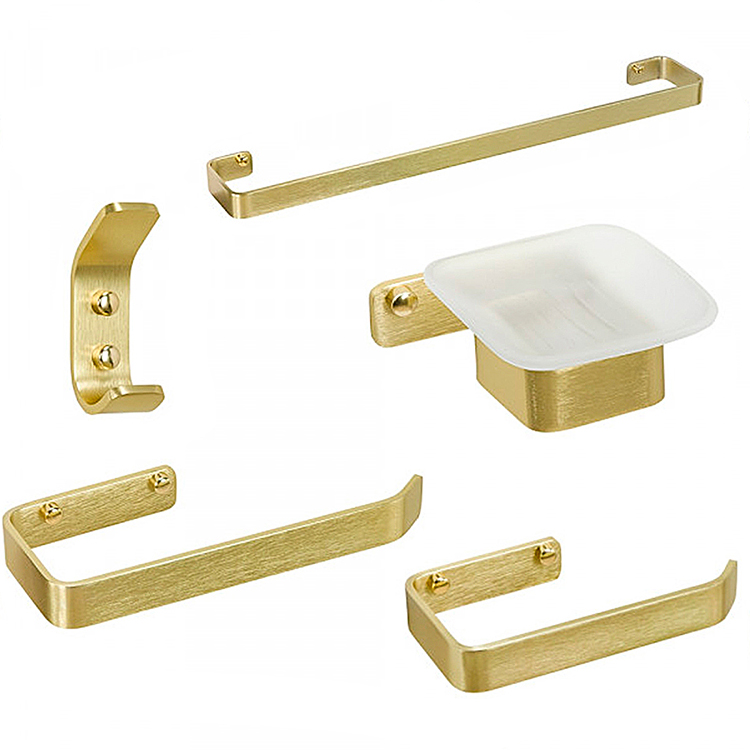 Kit de Acessórios para Banheiro Miró Dourado