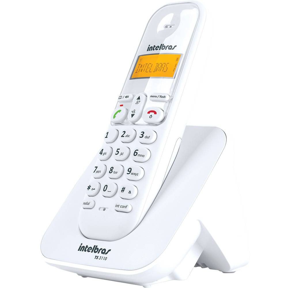 Telefone Sem Fio Intelbras TS 3110 Branco