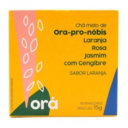 Chá Ora-Pro-Nóbis - Laranja, Jasmim e Gengibre (10 sachês) - ORÁ