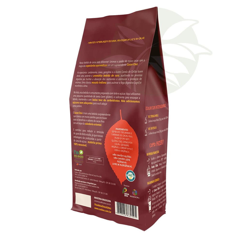 Cacao Chai - Bebida de Cacau e Especiarias Cookoa 300g  (Val.08/22)
