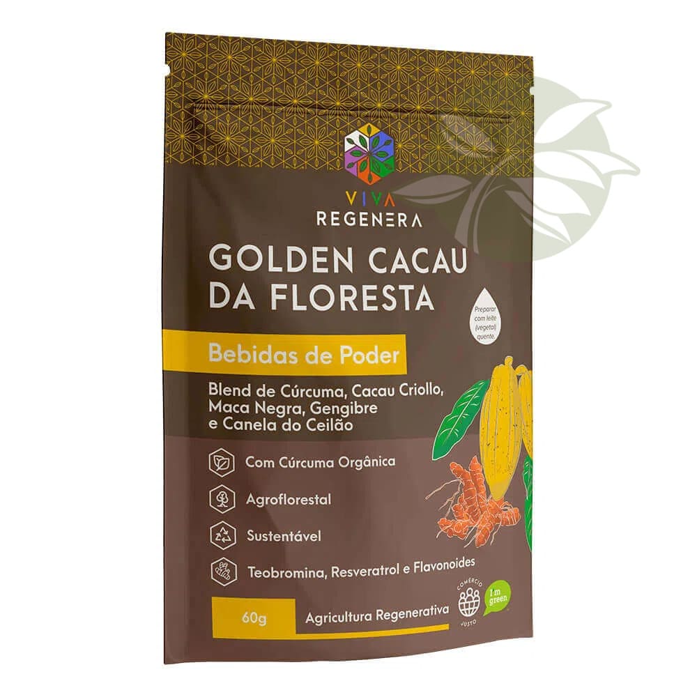 Golden Cacau da Floresta 60g (Bebidas de Poder)  - Viva Regenera