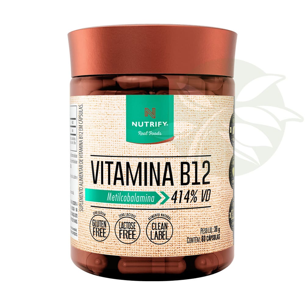 Vitamina B12 (Metilcobalamina) 60 Cápsulas - Nutrify