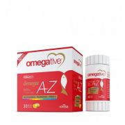 Omegative A/Z - c/60 Cápsulas - Zero Açúcar - Ômega + Vitaminas A a Z