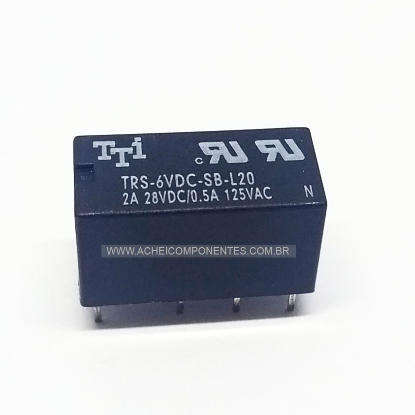 Rele 6v 2a 8 pinos (TRS-6VDC-SB-L20)