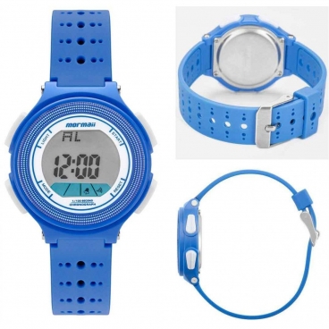 Relógio Mormaii Infanto-Juvenil Unissex MO0974/8A Silicone Azul