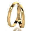 Par de Alianças Para Noivado ou Casamento em Ouro 18K 3mm