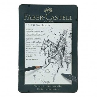 Estojo Metálico Faber Castell Lapis Grafite 11 peças
