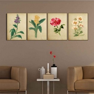 Quadro decorativo Flores em canvas - AGFL015