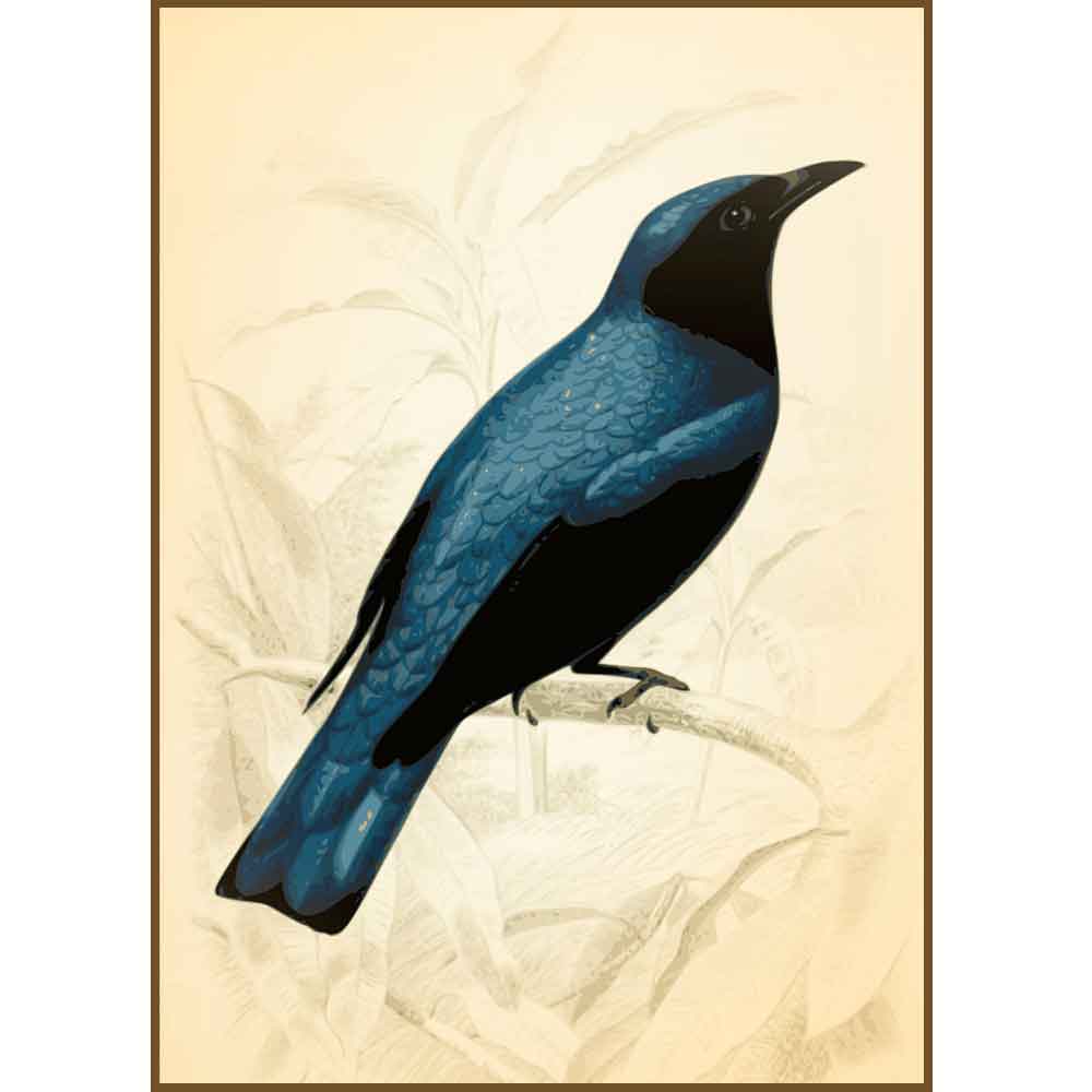 Quadro decorativo pássaro em canvas - AGPS011