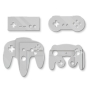 Kit com 4 Espelhos Decorativos - Controles Nintendo