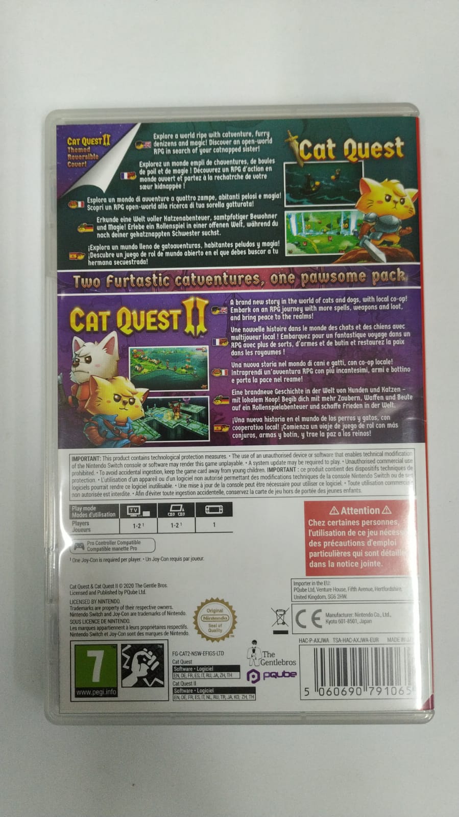 Cat Quest + Cat Quest 2 Pawsome Pack - EUR - Nintendo Switch - Usado