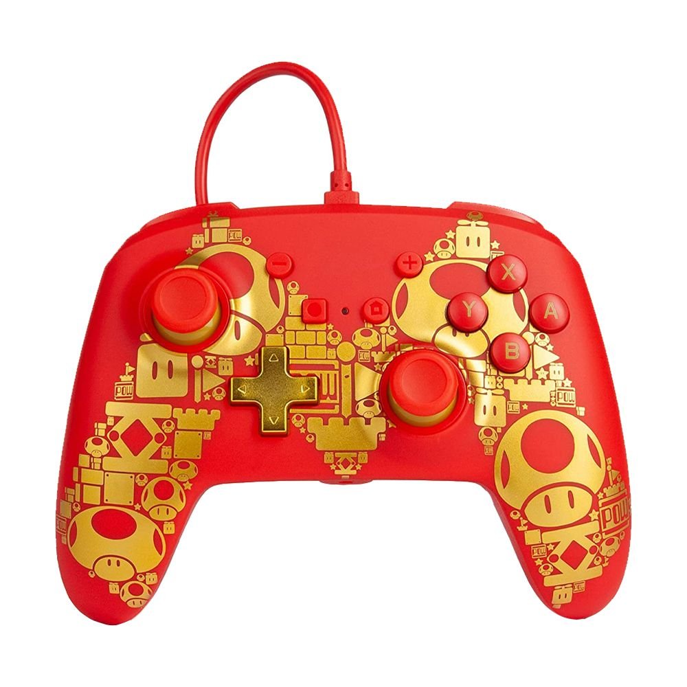 Controle PowerA com fio - Mario Gold - Nintendo Switch