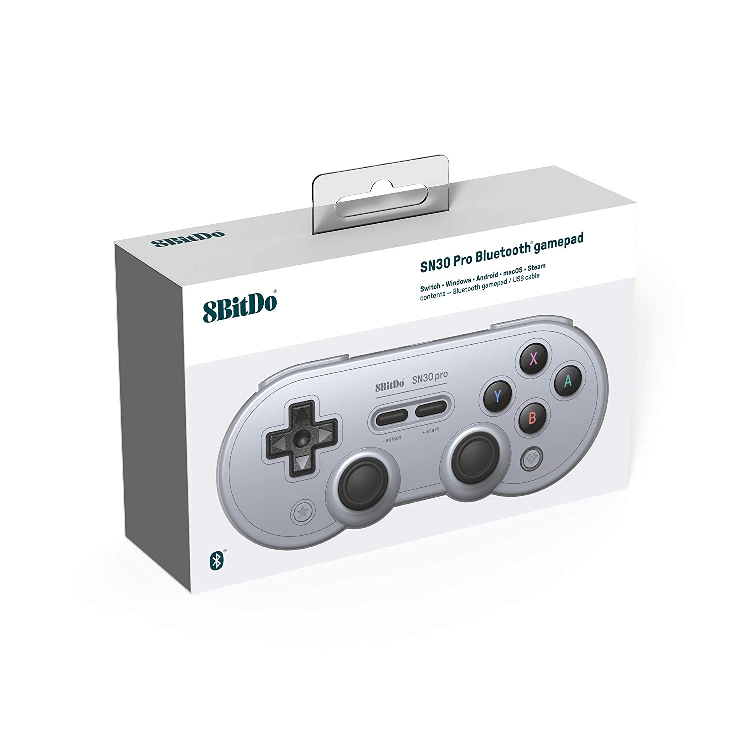 Controle SN30 Pro - Gray - 8BitDo - Nintendo Switch - Envio Internacional - Frete Grátis