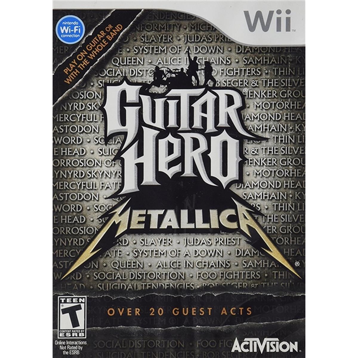 Guitar Hero Metallica - USADO - Nintendo Wii